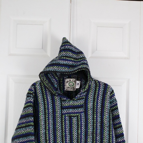 Baja Joe Hippie Drug Rug Pull Over Size S - Picture 2 of 8